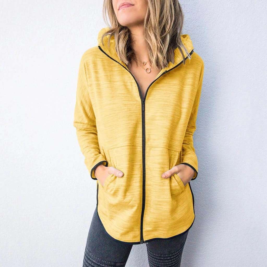 Women's New Coat Long Sleeve Round Neck Loose Solid Color Sweater