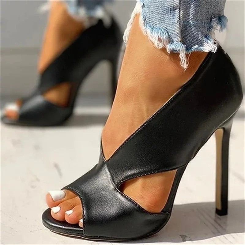 Women's shoes 4 large size sandals high heels fine heel women shoes