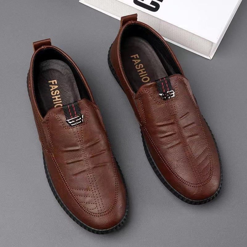 Men's Shoes Business Slip-on Leather