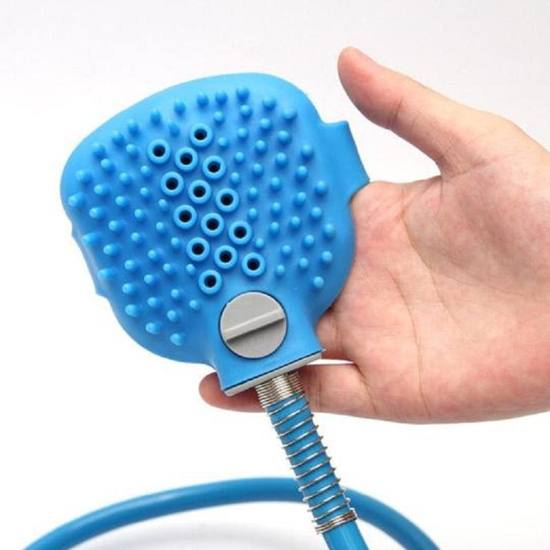 Pet Bathing & Massage Shower Tool – Comfortable Sprayer Brush for Easy Cleaning