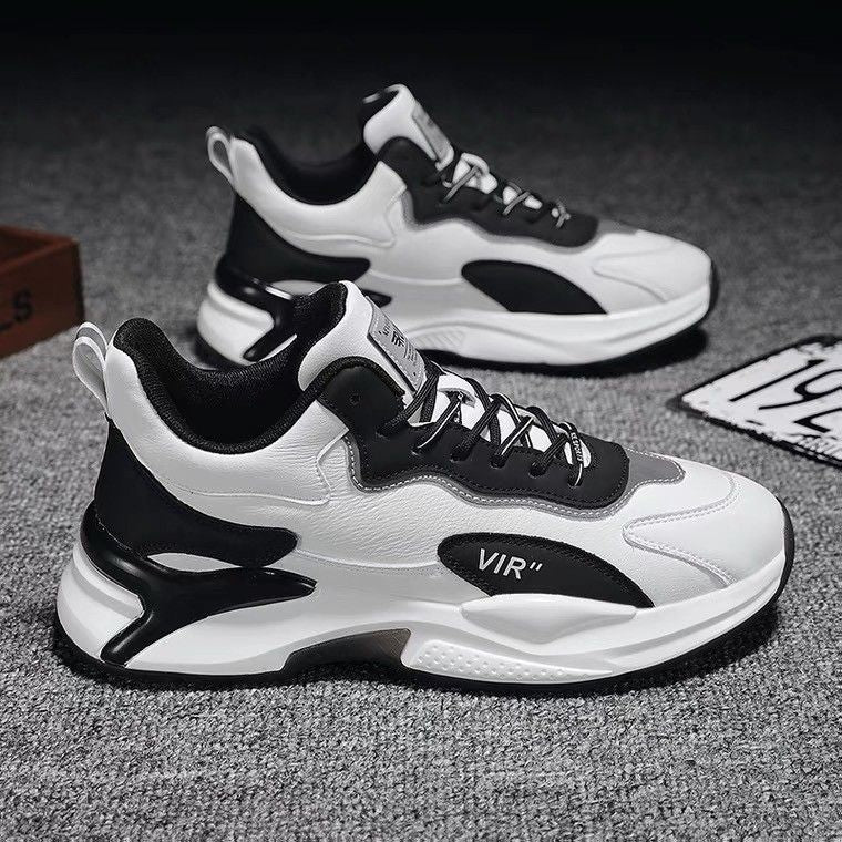 Fashion Black White Sneakers For Men's