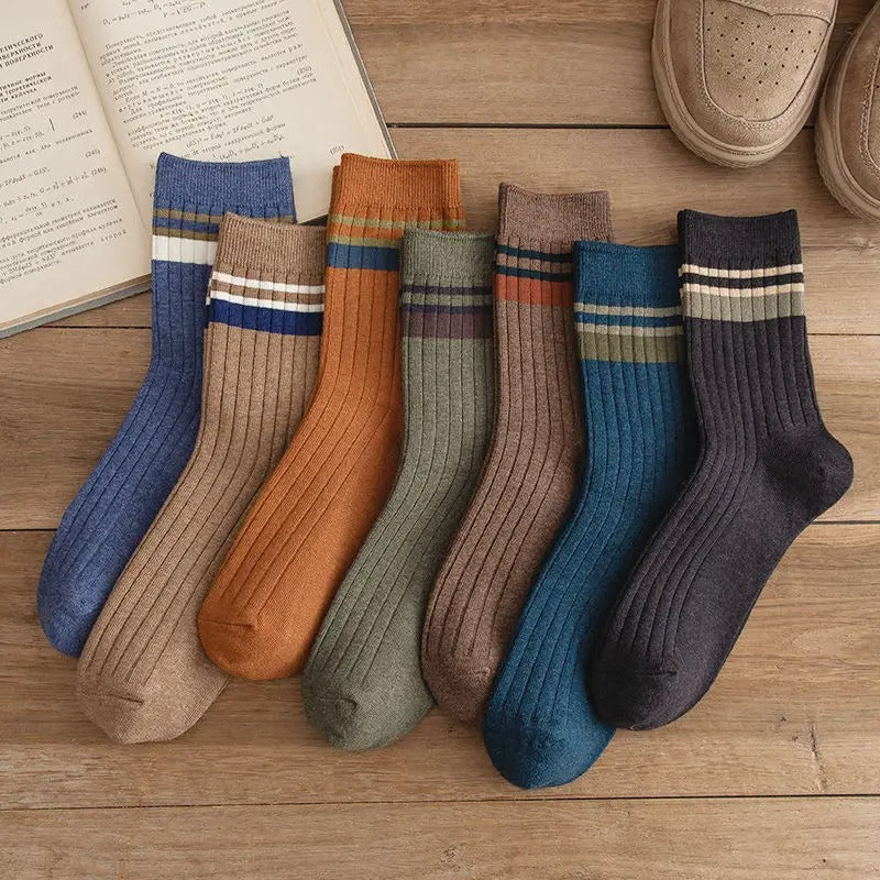 Men's Mid-calf Versatile Academic Style Socks