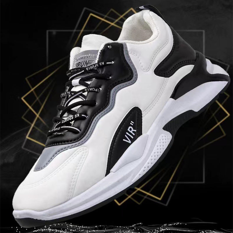 Fashion Black White Sneakers For Men's