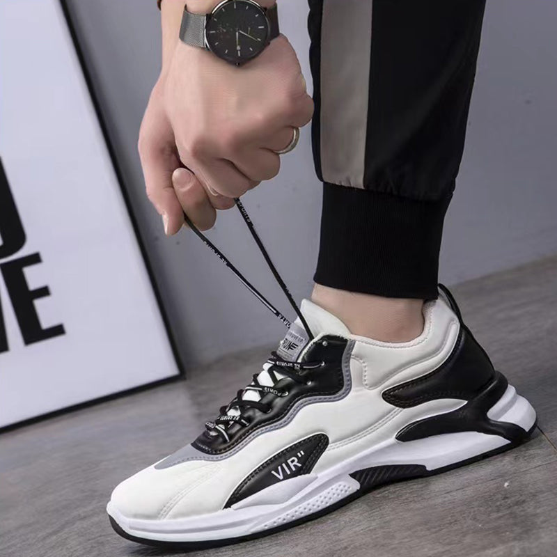 Fashion Black White Sneakers For Men's