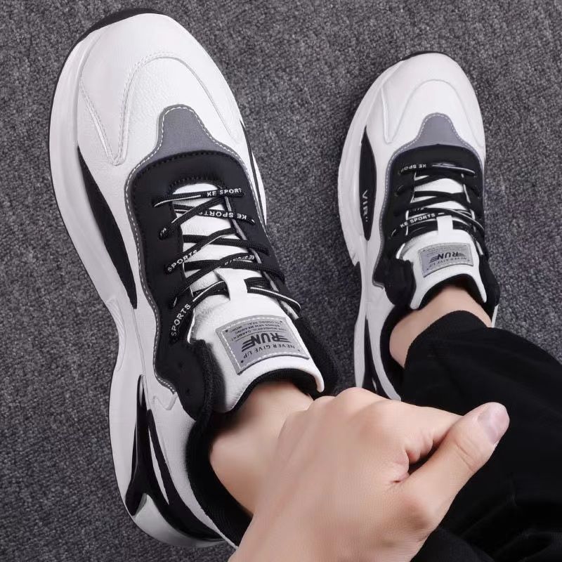 Fashion Black White Sneakers For Men's