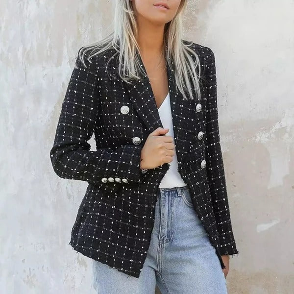 Women's plaid jacket