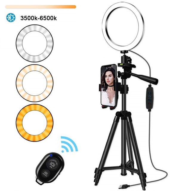 Compatible with Apple, Tripod for live mobile phone lighting