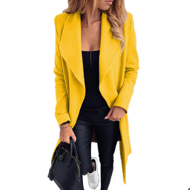 Ladies Fashion Lapel Lapel Women's Wool Jacket