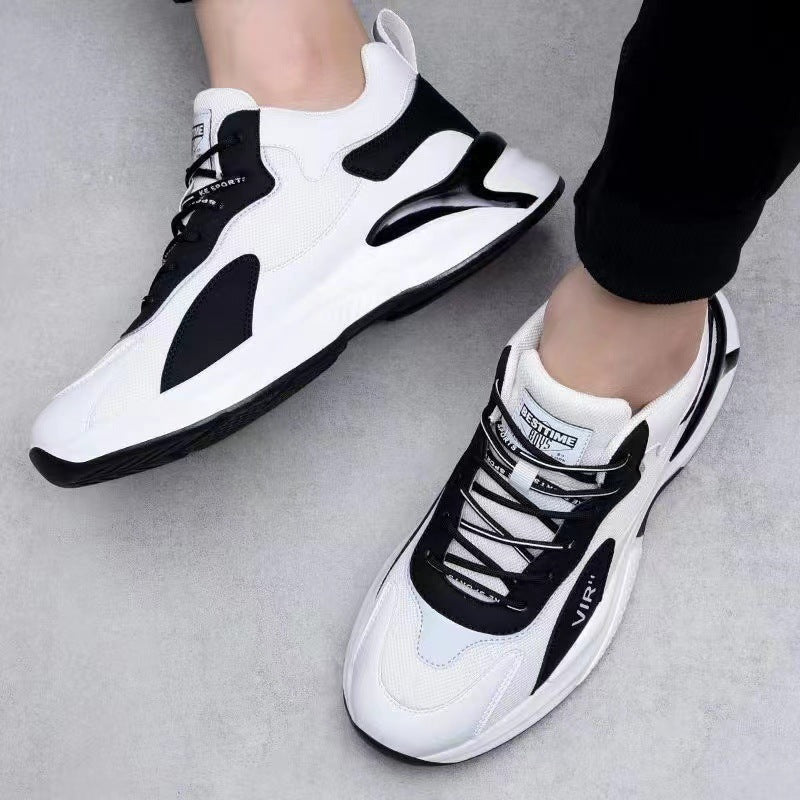 Fashion Black White Sneakers For Men's