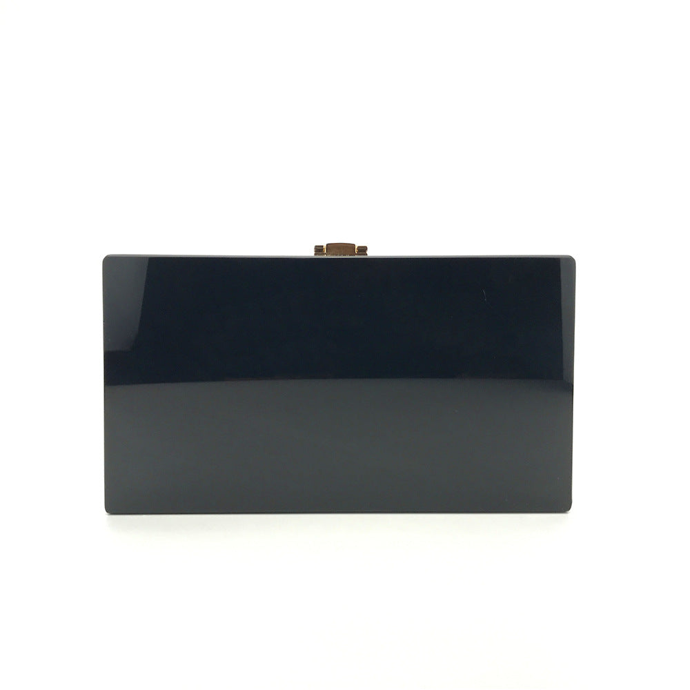 Multicolored Contrast Acrylic Clutch Bag