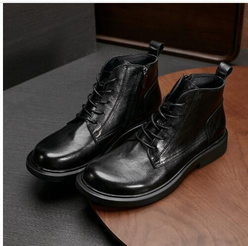 Ariam Genuine Leather Fashion Martin Boots For Men