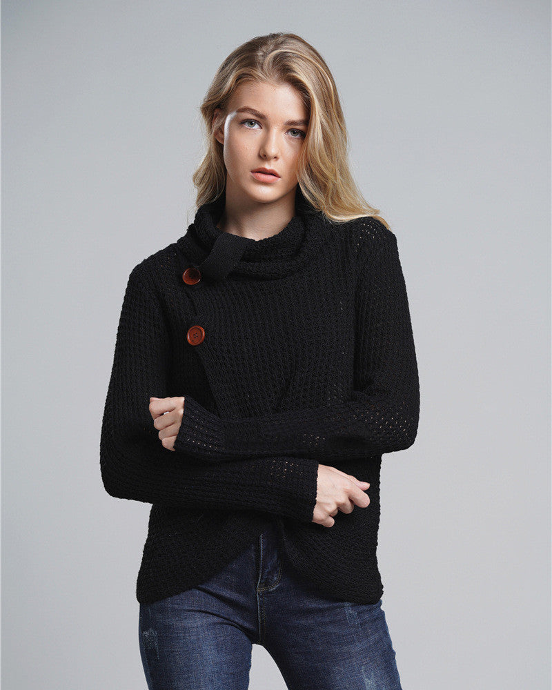 Long-sleeved Versatile Long-sleeved Knitted Top Sweater