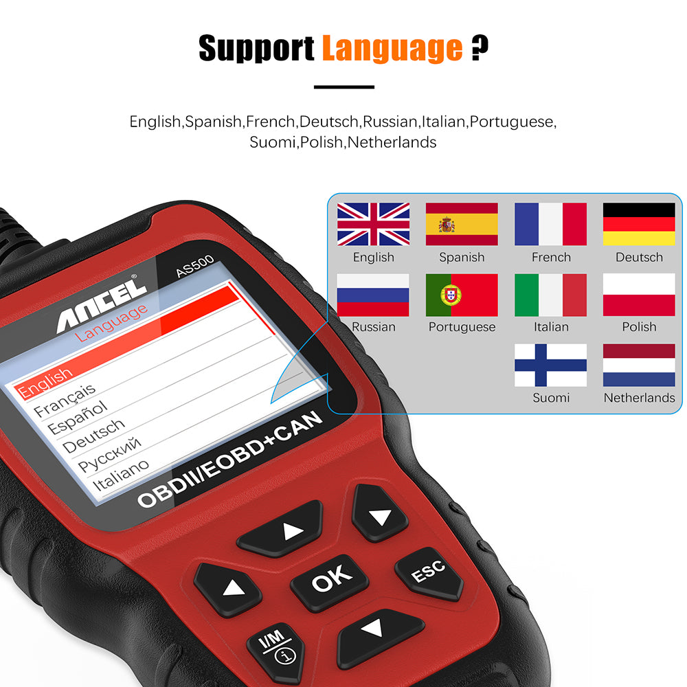 Use  Professional Car Scanner Engine Diagnostic Tool Code Reader Multi-language