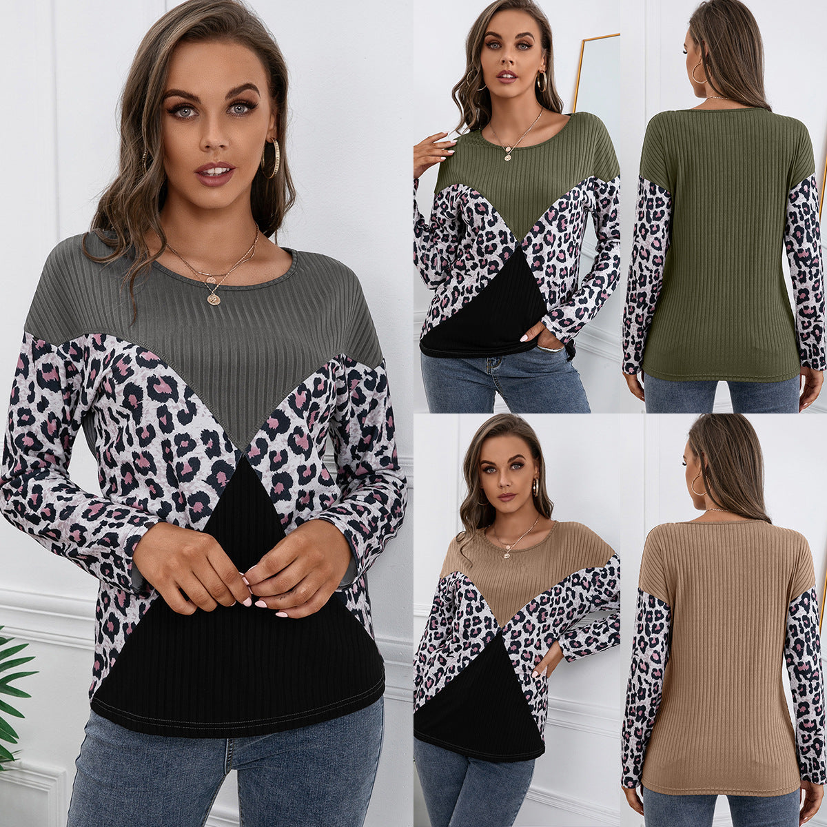 Women's Casual Loose Long-sleeved Sweater Top