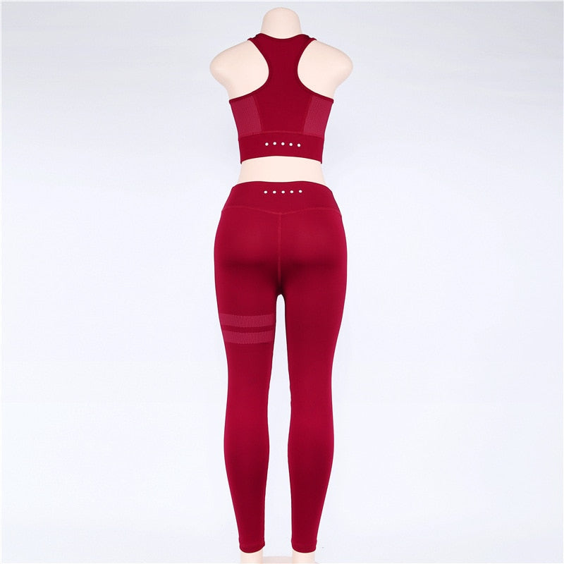 Women sport Suit Gym Sets 2 Pieces Women Sportwear Set Fitness Sportwear Workout Set Fitness Yoga Wear