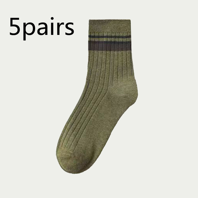 Men's Mid-calf Versatile Academic Style Socks