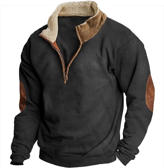 Half Zipper Sweater Men's 3d Digital Printing