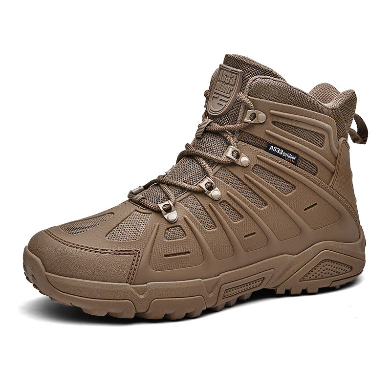 Outdoor High-top Combat Non-slip Wear-resistant Shock Absorption Land Battle Hiking Shoes