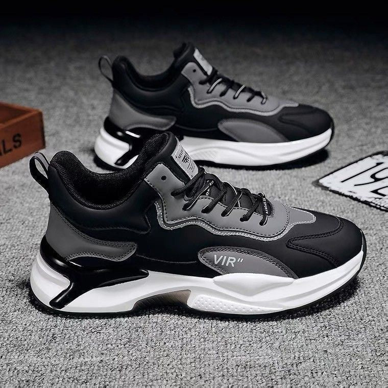 Fashion Black White Sneakers For Men's