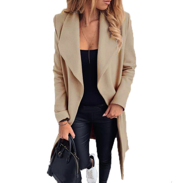 Ladies Fashion Lapel Lapel Women's Wool Jacket