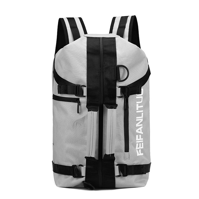 Sports Gym Bag Men Fitness Backpack Large Waterproof Multi-Functional Dry Wet Separation Bag Crossbody Travel Bag