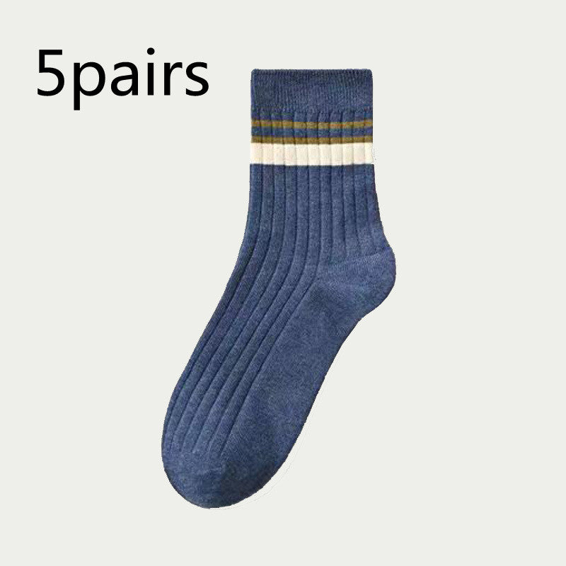 Men's Mid-calf Versatile Academic Style Socks