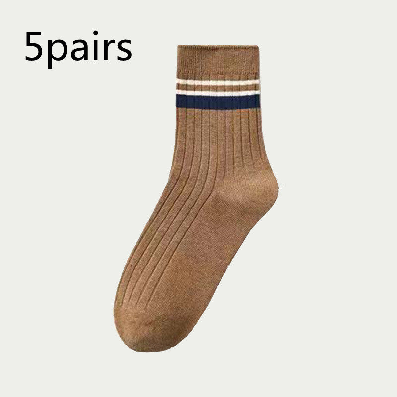 Men's Mid-calf Versatile Academic Style Socks