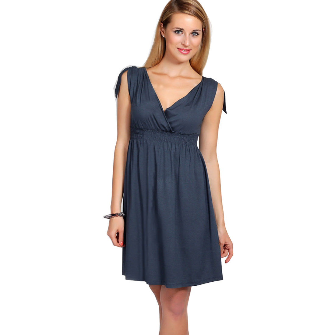 Summer Casual V-neck Sleeveless Dress