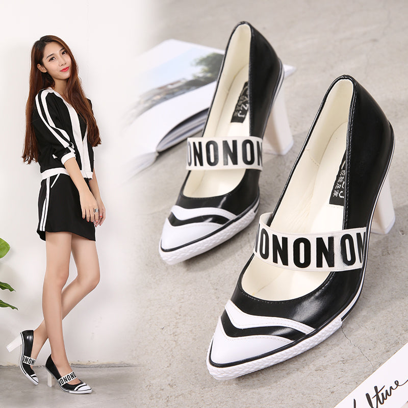 New Style Single Shoes High Heels Women's Breathable