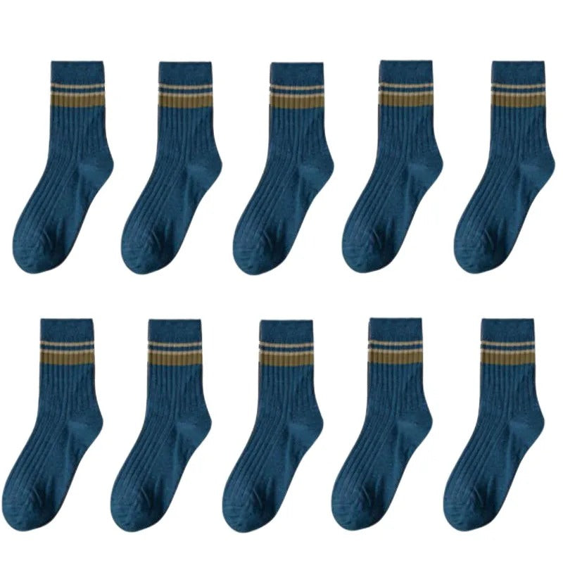 Men's Mid-calf Versatile Academic Style Socks