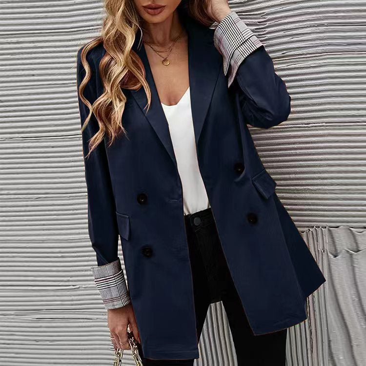 Women's Solid Color Lapel Button Slim Fit Fit Blazer