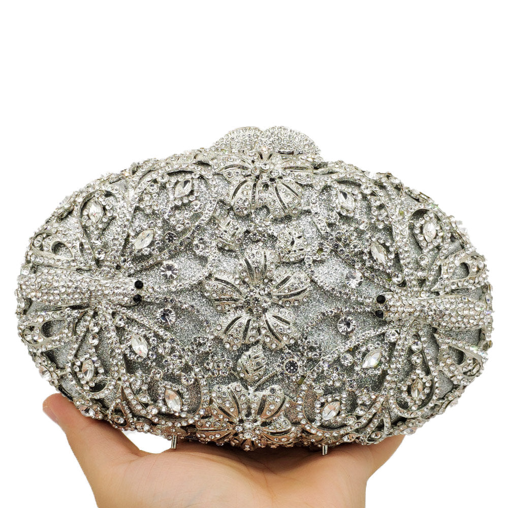 Rhinestone Dinner Party Evening Clutch Shoulder Bag