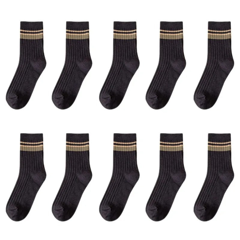 Men's Mid-calf Versatile Academic Style Socks