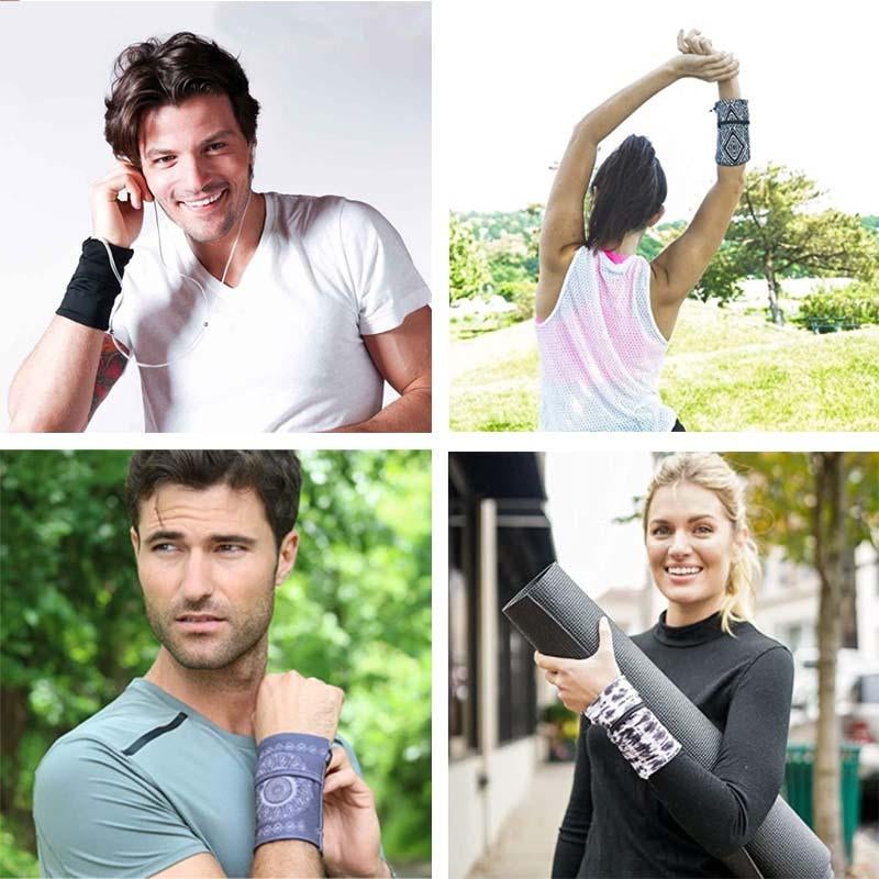 Running Mobile Phone Arm Bag Men and Women Wristband Wrist Armband Fitness Wrist Bag Outdoor Sports Arm Bag Breathable Bracelet Bags