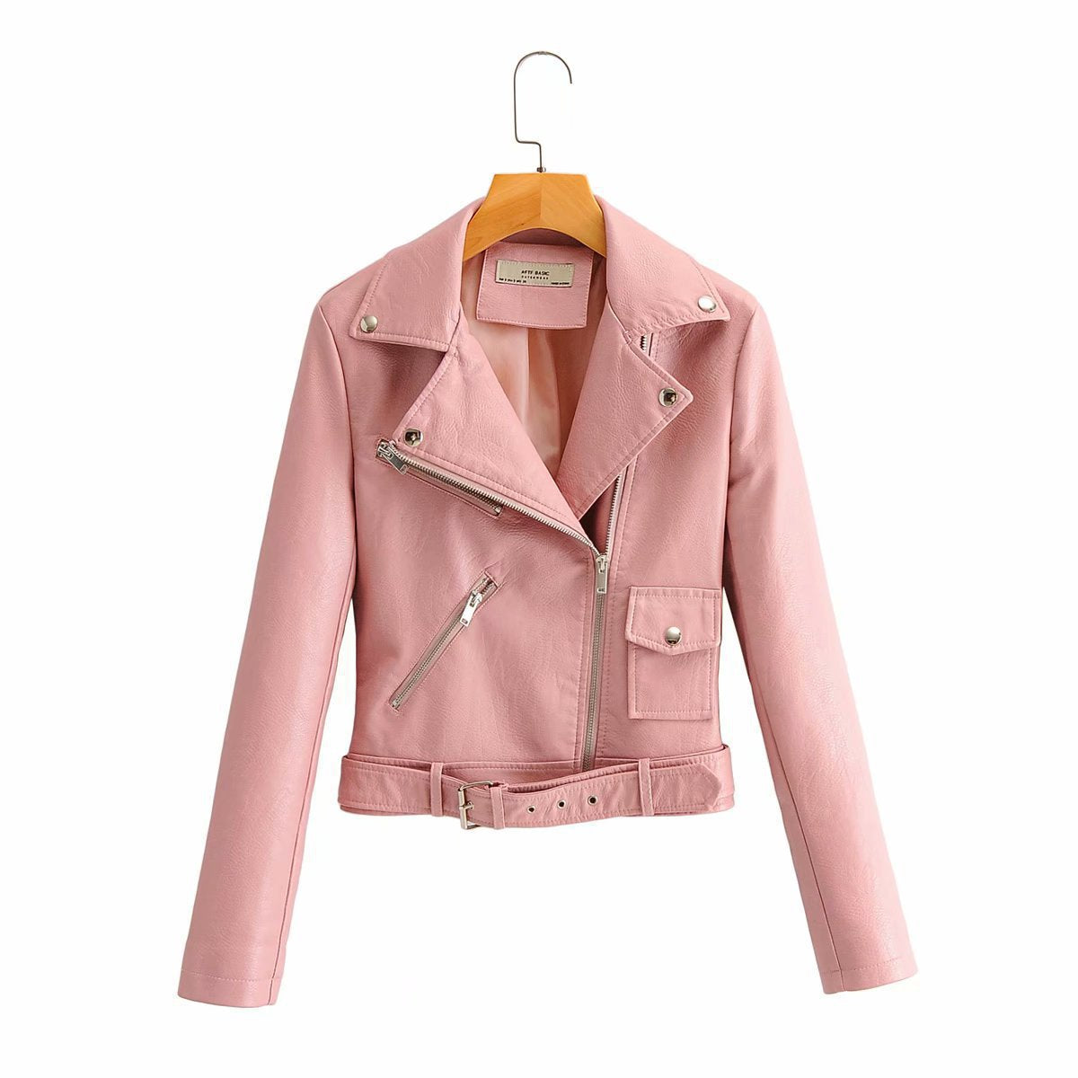 New Style Leather Jacket Women Korean Style Slim Locomotive Pu Ladies Large Size Small Leather Jacket Zipper Jacket