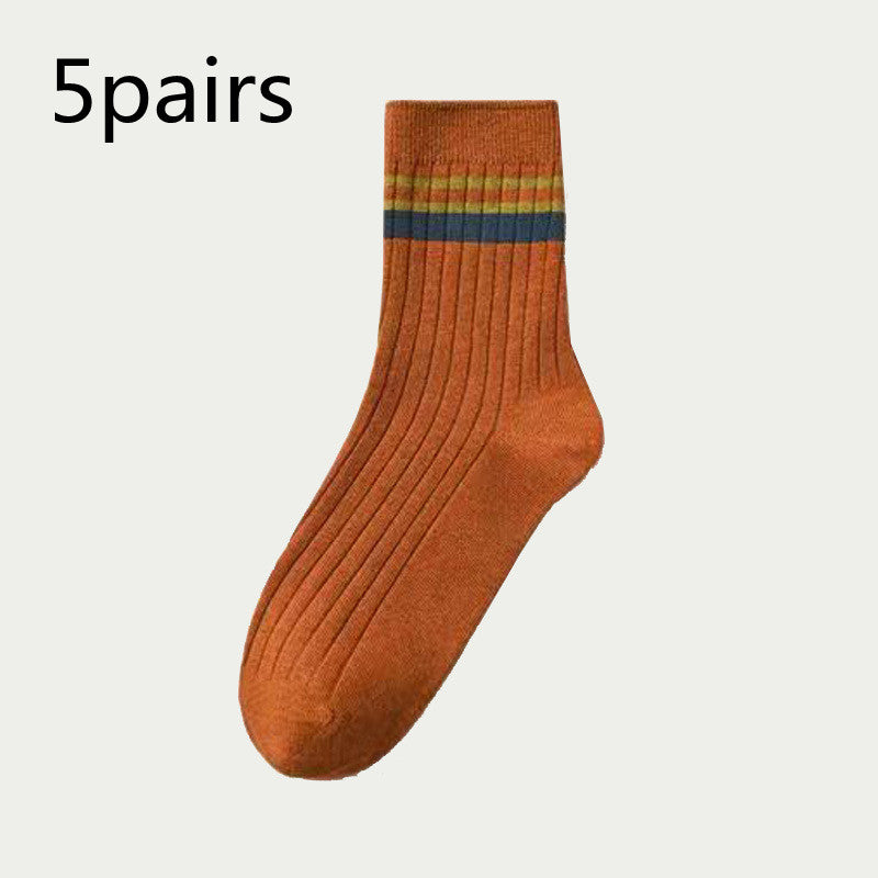 Men's Mid-calf Versatile Academic Style Socks