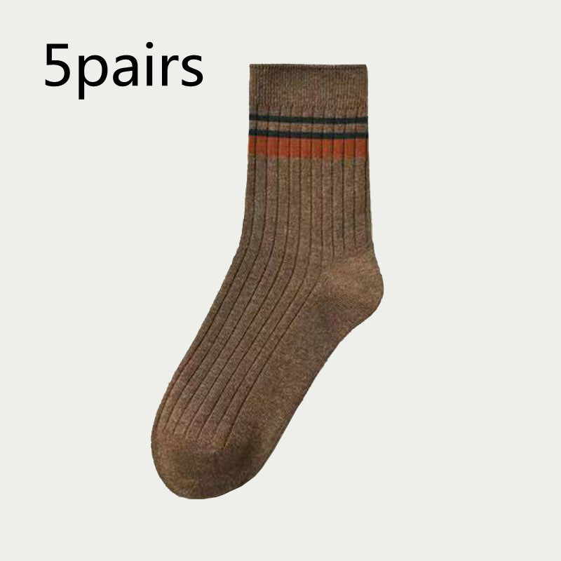 Men's Mid-calf Versatile Academic Style Socks