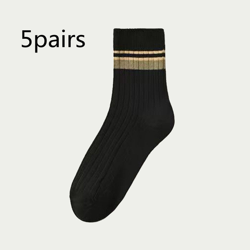 Men's Mid-calf Versatile Academic Style Socks