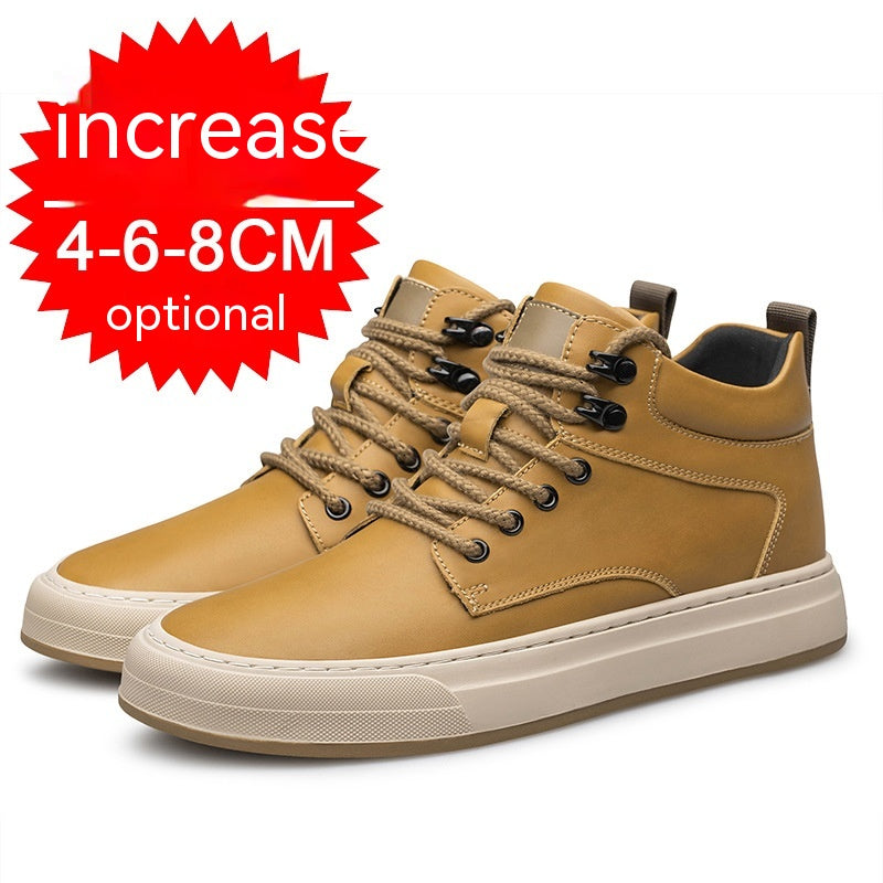 Men's Shoes British Fashion Casual Invisible Height-increasing Shoes