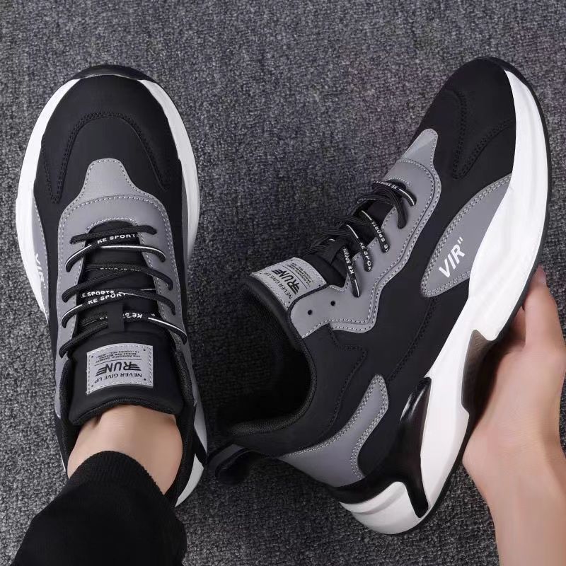 Fashion Black White Sneakers For Men's