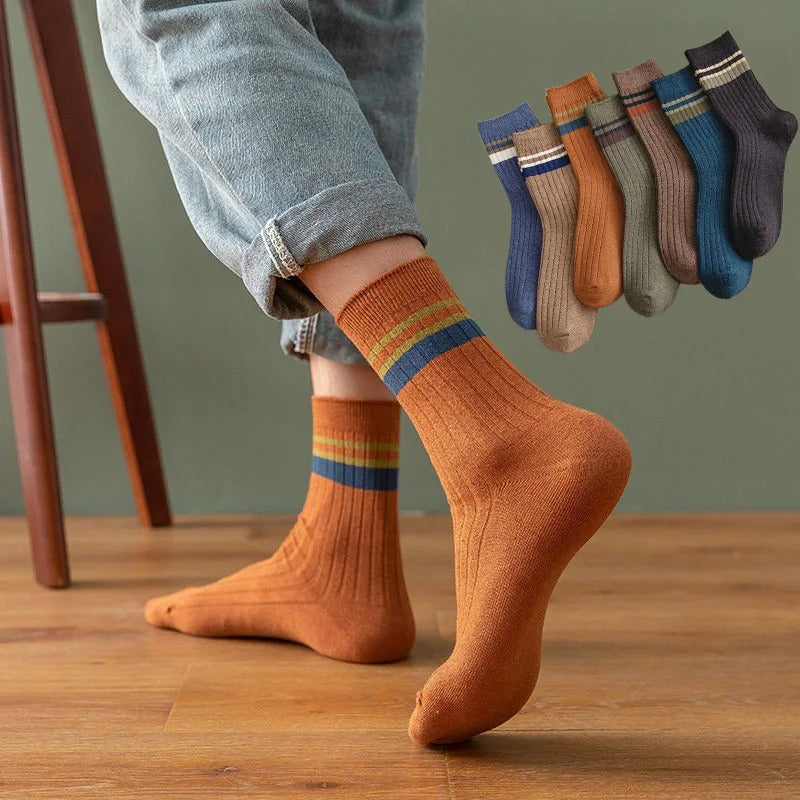 Men's Mid-calf Versatile Academic Style Socks